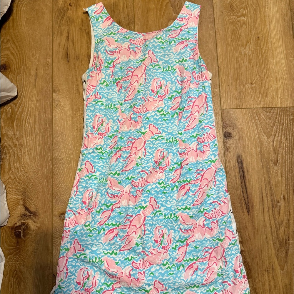 Lilly Pulitzer Pink and Blue Patterned Dress